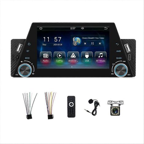 Autoradio 1 DIN 5 Pouces Écran Tactile Caméra de Recul Stéréo Voiture Bluetooth (1/5)