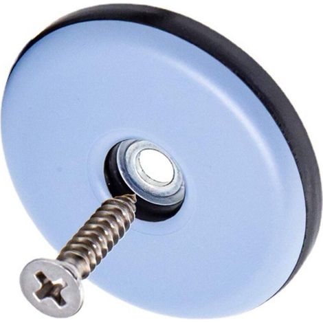 Furniture Glides, Teflon Furniture Glides with Screws, 20 Pieces, Round Ø 30 mm, Non-Slip and Silent Furniture Feet (1/5)