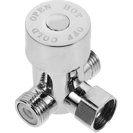 Robinet mélangeur en cuivre pour eau chaude et froide compatible avec une utilisation dans une baignoire (1/5)