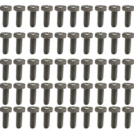 50 vis 6 x 16 mm hexagonales inox a4 aisi 316