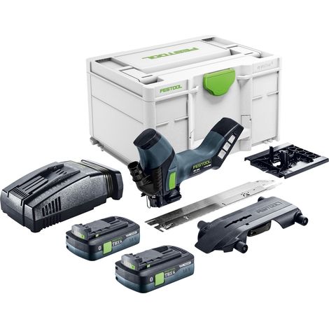 Festool ISC 240 EB-Basic Akku Dämmstoffsäge 18 V 240 mm + 2x Akku 4,0 Ah + Schnellladegerät + Systainer