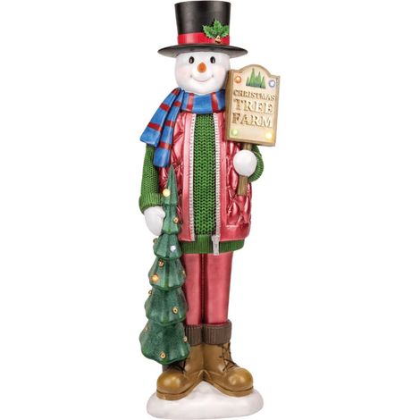Fade pupazzo di neve Charlie Snowman led h102 cm
