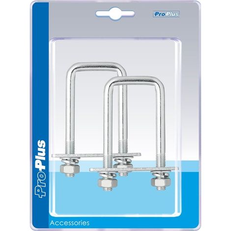 U halter 40mm eckig - set a 2 stuck im blister (1/5)
