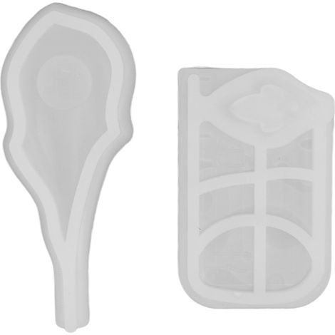 Set mit 2 Silikonformen, einzigartige und exquisite Pipa-Form, elastisch, leicht zu lösen, Form für Bastelgeschenke (1/5)
