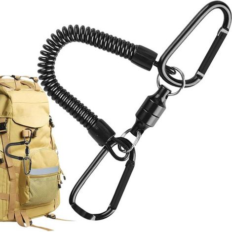 Karabiner für Bergsteigen, hohe Festigkeit und Tragfähigkeit, Schnalle für Ausrüstung und Zubehör, Magnetfeder