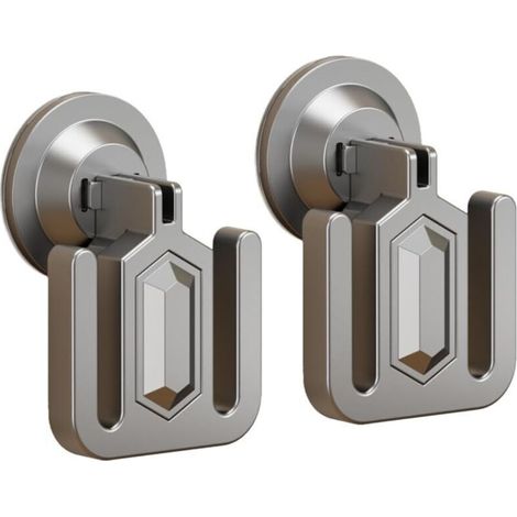 Porta pantofole da parete – 2 pezzi, installazione senza foratura con ventose autoadesive, ideale per porte/armadi/bagni