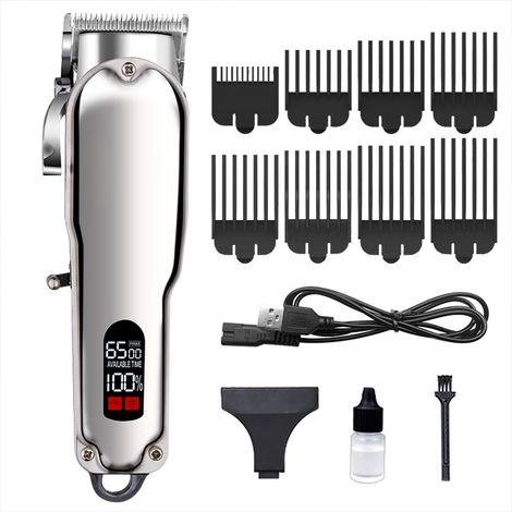 Tondeuse À Cheveux - Tondeuse À Barbe Sans Fil - Lame En Acier Inoxydable - Réglage 0,5 À 3 Mm - Kit Professionnel - 1 Pièce (1/5)
