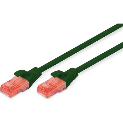 Cable de conexión DIGITUS UTP cat. 6 de 1 m, PVC verde (1/4)