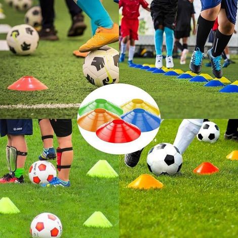 Plots de Marquage pour Football Cne, Plots Entranement Cnes de Marquage, avec Support Noir, 5 Couleurs Plot MATERIEL DE BALISAGE (1/5)