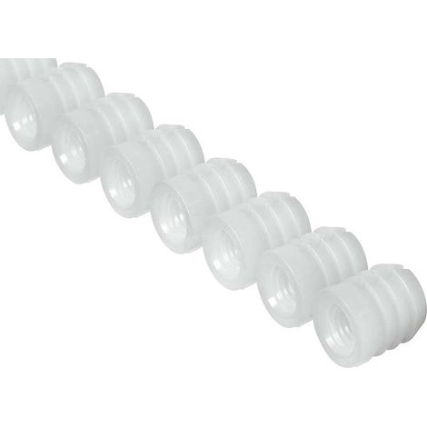 Packung mit 12 Kunststoff-Distanzhülsen – M6-Innengewinde – 13 mm Länge für 10-mm-Bohrung – Möbelbefestigung (1/3)