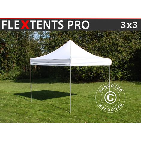 Dancover – Tente pliante professionnelle 3x3m – Structure en aluminium – Installation rapide en 60 secondes – Sac de transport à roulettes inclus (1/5)