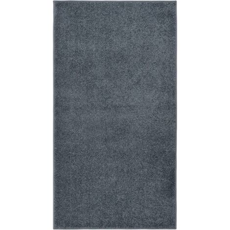 Tapis Salon Poils Courts. Gris Anthracite. 80 X 150. Design, Chaud & Confortable (1/5)