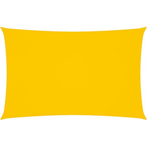 Voile de parasol Tissu Oxford rectangulaire 3x6 m Jaune (1/5)