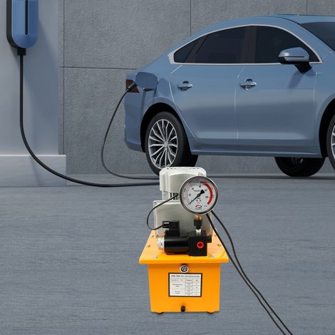YISSALE-Elektrische Hydraulikpumpe mit einfachwirkendem manuellem Ventil - leistungsstarke angetriebene Hydraulikpumpe zum Heben, Drücken, Biegen und Schneiden, ideal für Automobilfertigung, Maschinen (1/5)