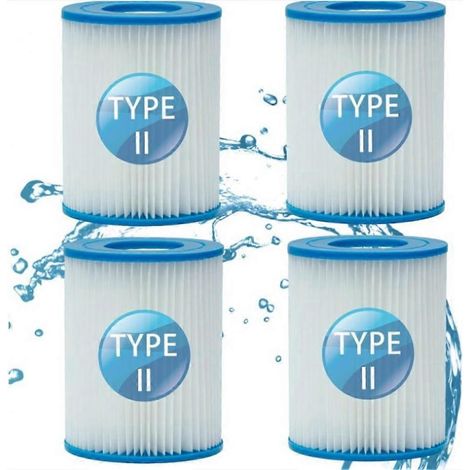 Zwembadfilter voor Bestway Filter Type II (4 stuks) (1/5)