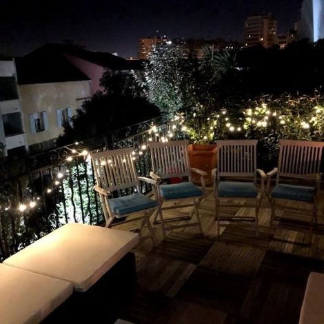 Guirlande lumineuse solaire Yogy Solar - LUMI JARDIN - 200 LED - 1700 cm - Blanc chaud (1/5)