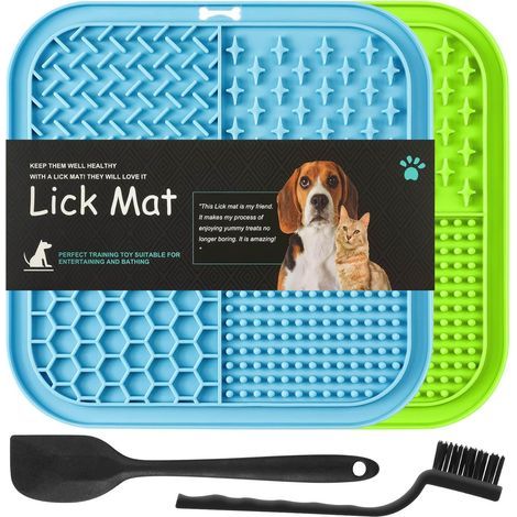 2er-Set Leckpads, 77 Saugnäpfe, wabenförmige Oberfläche, BPA-freies Silikon, für Hunde und Katzen (1/5)