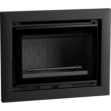 Insertable de Leña de 70 cm con Turbinas FM Modelo IT-170 Cristal Serigrafiado Y Interior en Fundicion