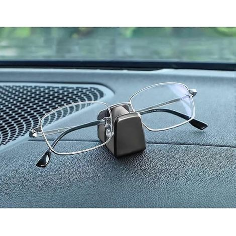 BelleRise - Support à lunettes de soleil pour tableau de bord de voiture, support universel pour lunettes de voiture, gris. (1/5)