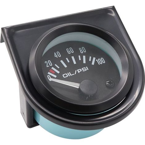 Set mit 2 Öldruckanzeigen (52 mm, 12 V) – Integrierter Zeiger und Sensor – Öldrucküberwachung für getunte oder Rennmotoren (1/5)