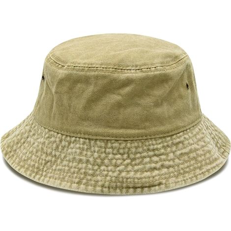 Fisherman Hat, Bucket and Sun Hat, Wide Brim, Washed Cotton, UV Sun Protection (1/5)