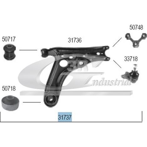 3RG 31737 BRAZO SUSPENSIÃƒâ€œN DELANTERO DERECHO