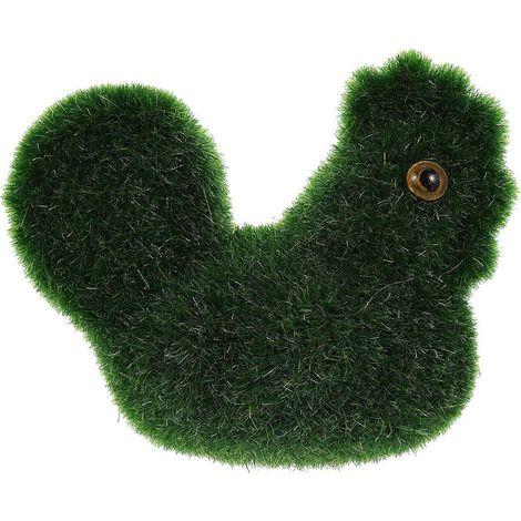 Statue décorative d'animal, coq en mousse artificielle, figurine à faire soi-même pour un micro-paysage.-10.00X7.00X5.00CM-Green (1/4)