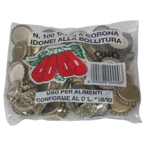 TAPÓN DE CORONA PARA TOMATES Ø 26 mm - paquete de 100 piezas