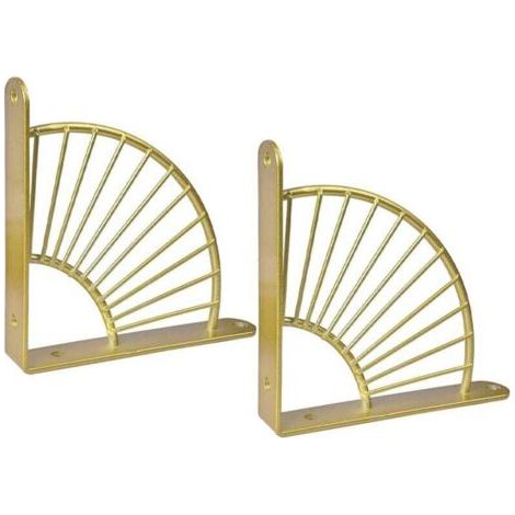 Wandhalterung, Wandhalterung Regalhalterungen Wandregalhalterung Dreieckige Wandregalhalterung Wandhalterung Regalhalterung für Holzwandregal (Gold)