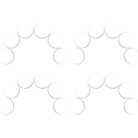 Lot de 24 patins antidérapants transparents ronds pour meubles, (1/5)
