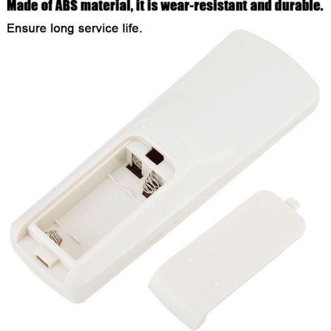 Télécommande universelle climatiseur LG, compatible modèles récents, portée 10 mètres, design blanc crème (1/5)