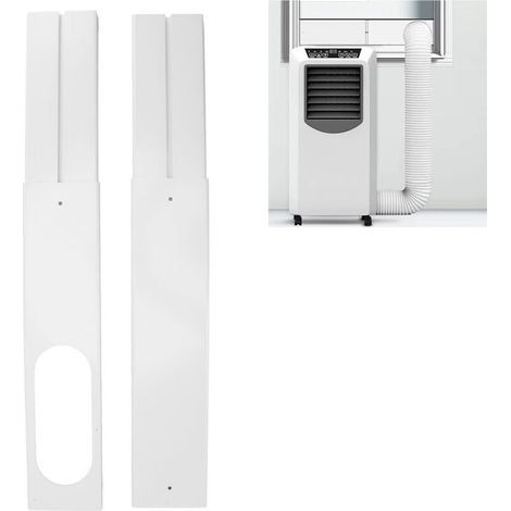 Kit calfeutrage climatiseur mobile – Longueur réglable 43-140 cm – Matériau PVC – Étanchéité optimale pour fenêtres à battants et lucarnes (1/5)