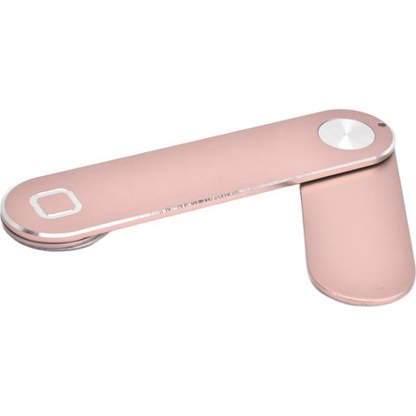 Télécommande TV rangement, support pour écran d'ordinateur portable et smartphone, double moniteur réglable avec pince, support en aluminium portable pour téléphone, couleur or rose (1/5)