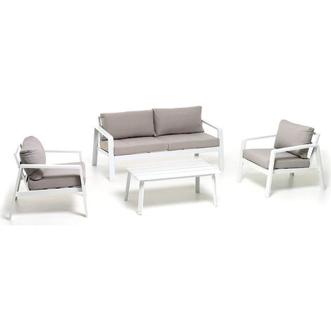SALOTTINO in alluminio PALM BEACH 3 posti Bianco M096703-08 (1/3)