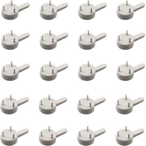 20pcs Plastique Kit De Support Pour Photo Cadre En Acier Inoxydable Attache Cadre Crochets De Suspension Photo Crochet Miroir Suspendre Assortis (1/3)