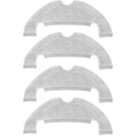 Rechange Chiffon de Nettoyage pour Dreame D10 Plus / Z10 Pro /D9 Plus/ L10 Plus /D10s Plus Accessoires pour aspirateur Robot Chiffons en Microfibre -4 pièces (1/5)