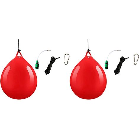 Deux sacs de frappe suspendus robustes avec crochets d'arrivée d'eau, sacs de frappe suspendus pour la maison (1/5)