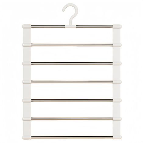 Cintres pliables pour pantalons (lot de 2), cintres économiseurs d'espace pour pantalons, jupes, foulards, cravates, draps.