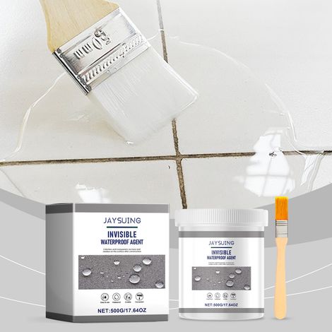Wasserdichtes Dichtmittel für Fensterbänke, Außenwandfliesen, Badezimmerabdichtung und Leckageschutz, wasserdichte Haushaltsbeschichtung – 500 g + Pinsel -- BIEMMEDUE (1/5)