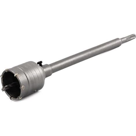 Fresa Per Muro A Tazza 55 Mm Asta Prolunga 50 Cm Attacco Trapano Sds Plus (1/2)