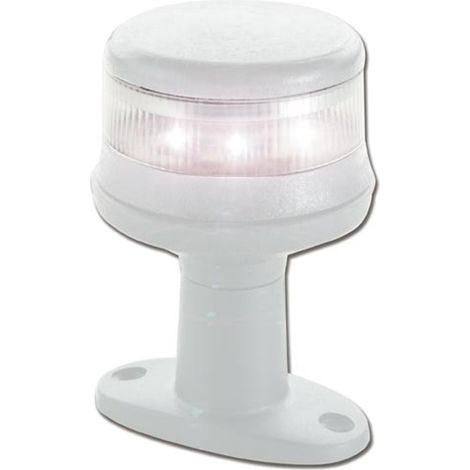 Fanale al led con basetta bianco nautica per barca