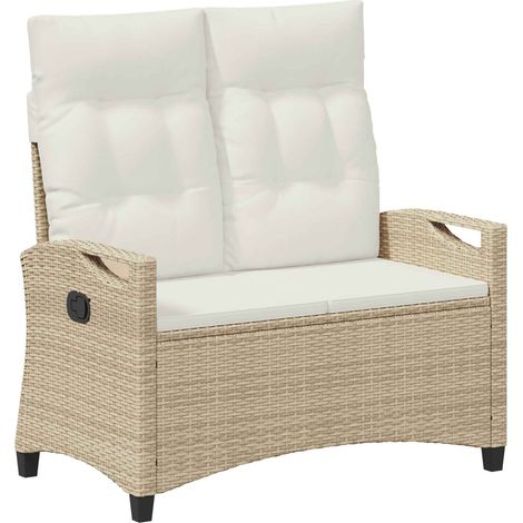 Maison Exclusive - Panchina da giardino Beige e Crema 105 x 60 x 112 cm