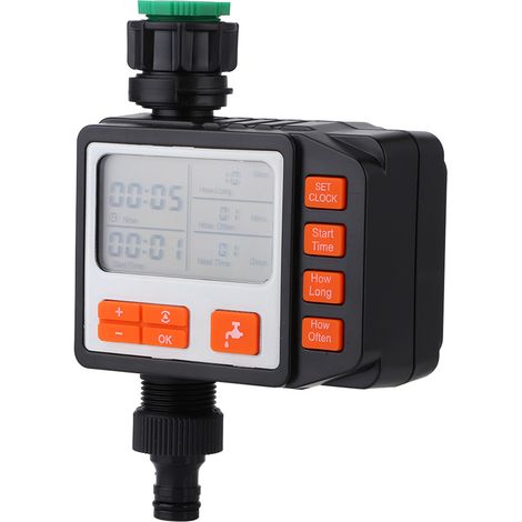 Minuteur d'arrosage électronique pour jardin, contrôleur d'arrosage automatique avec écran LCD (1/5)