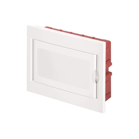 Coffret de distri Blanc à encastrer porte opaque 24 M(2x12) CS EC63024C