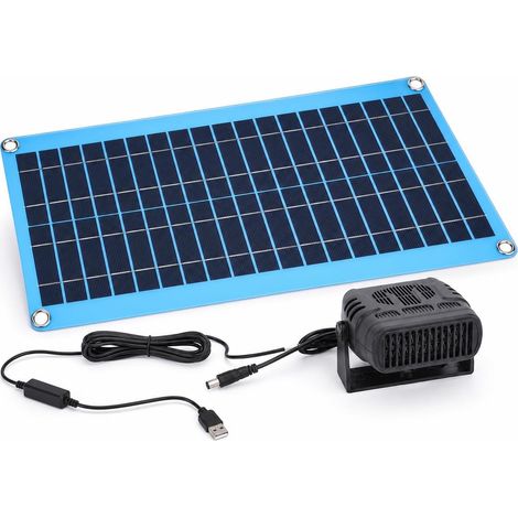 Solar Heating Panel 30W Portable Solar Power Heating Mat with USB DC Ports for Chicken Coop, Pet House, Greenhouse Drying (1/5)