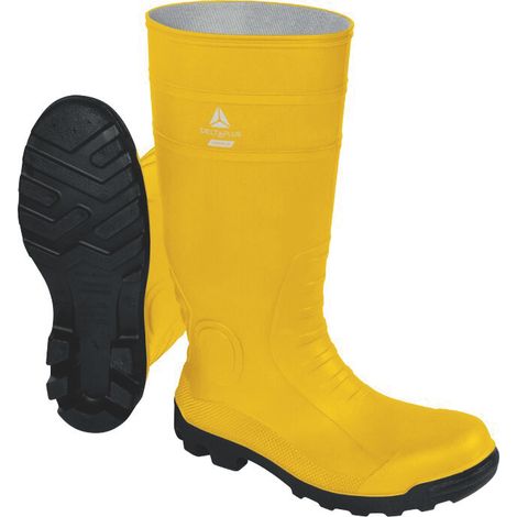 Deltaplus STIVALI ANTINFORTUNISTICA IN PVC GINOCCHIO COPPER S5 SRA Col. Giallo/Nero Mis. 39