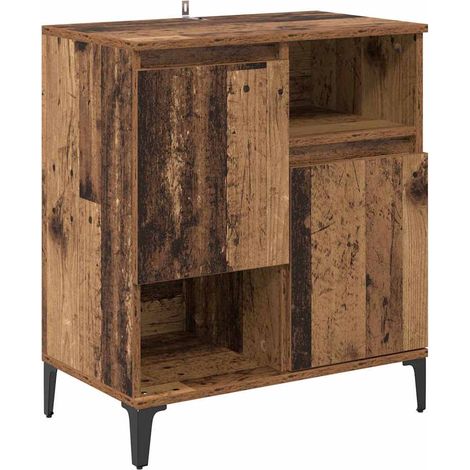 Buffet,Bahut,Meuble de Rangement Bois ancien 60 x 35 x 70 cm Bois d'ingénierie CFW87177 (1/5)