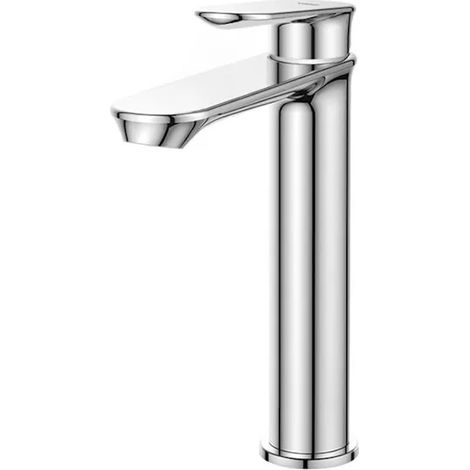Mitigeur de lavabo à bec haut sans garniture de vidage (bouchon) chromé (1/3)