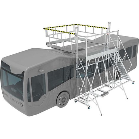 Piattaforma manutenzione tetto camion - Altezza piattaforma 2.63m - PMTC