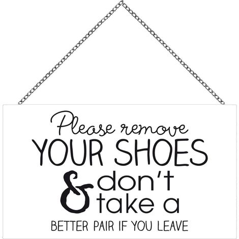 Schild mit Spruch Your Shoes, 23 x 13 cm Wandbilder